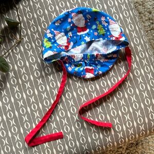 Santa Christmas scrub cap